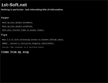 Tablet Screenshot of 1st-soft.net